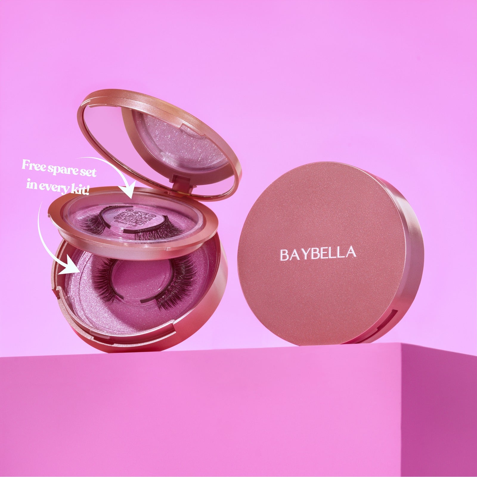 Free spare set in every kit - two full sets of Bella magnetic lashes